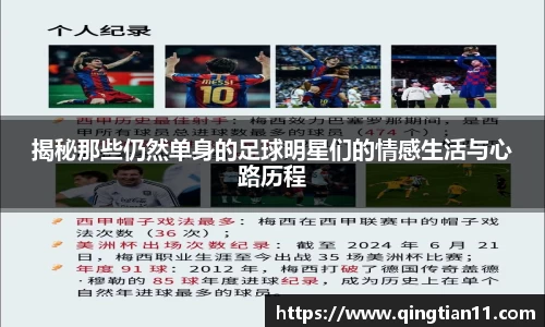 揭秘那些仍然单身的足球明星们的情感生活与心路历程